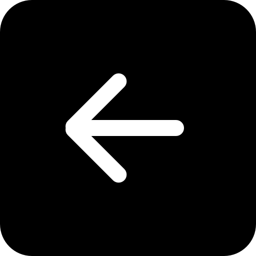 Back black square interface button symbol